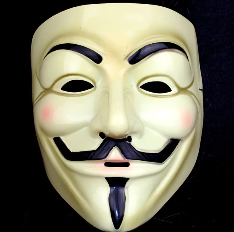 New Anonymous Guy Fawkes Fancy Dress Accessory Macka Mascaras Halloween The  V for Vendetta Party Cosplay Masque Masks Wholesale