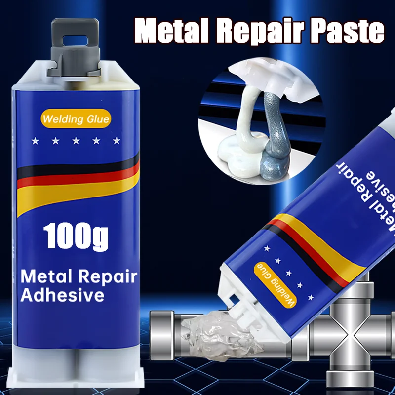 2 In1 Industrial AB Casting Glue Metal Repair Adhesive High Strength Bonding Sealant Magic Plastic Repair Casting Extrusion Glue-animated-img