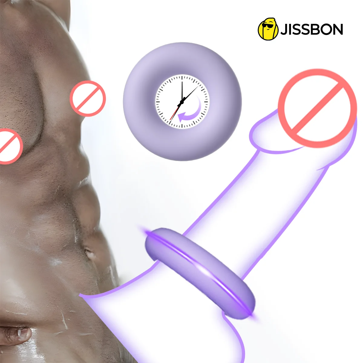 Jissbon Penis Ring for Men Cock Rings Sex Toy Delay Ejaculation Masturbator Cup Penetration Dick Trainer Male Sex Toy Adult Toy-animated-img