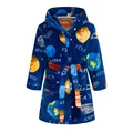 Soft Girl Sleepwear Robe Autumn Winter Children Flannel Bathrobe for Girls Boys Pajamas Fleece Kids Cartoon Homewear 2-14 Years preview-2