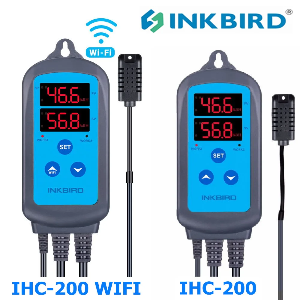 INKBIRD IHC-200 & 200 WiFi EU Socket&Plug Digital Humidity Controller for Household Humidifying and Dehumidifying for Free APP-animated-img