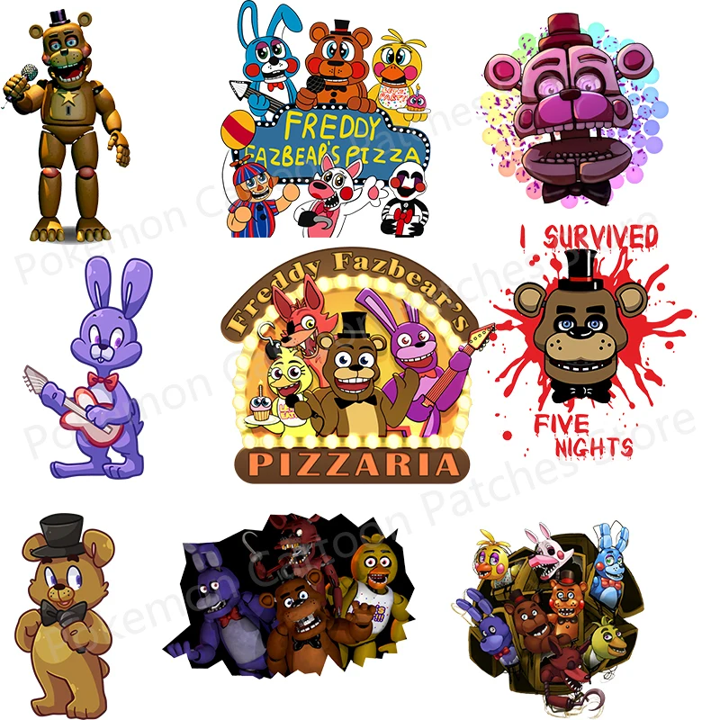 10/50Pcs/pack Fnaf Stickers Cartoon Anime Game Security Breach For