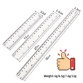 15/20/30cm Transparent Plastic Ruler Blue Color Simple Style Portable Tool Cute for Student School & Office Stationery preview-1