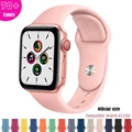 Silicone Strap For apple watch serie 7 41mm 45mm 44mm 40mm correa 38m/42mm belt smart wristband bracelet iwatch 6 5 4 3 Se band preview-2