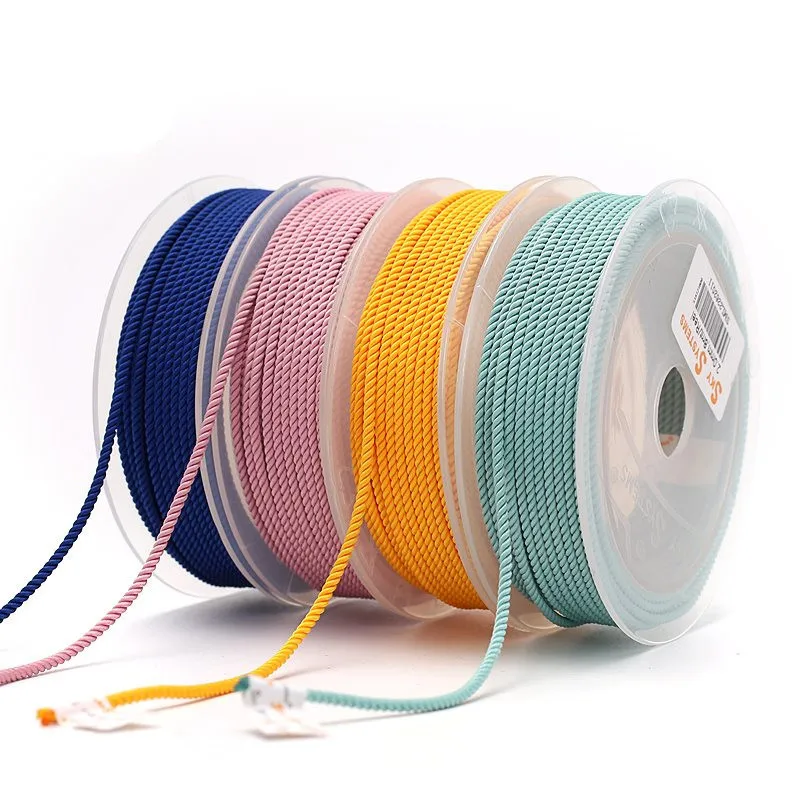 Wholesale 29m/spool 2mm Nylon Cord Chinese Knot Silky Macrame Cord