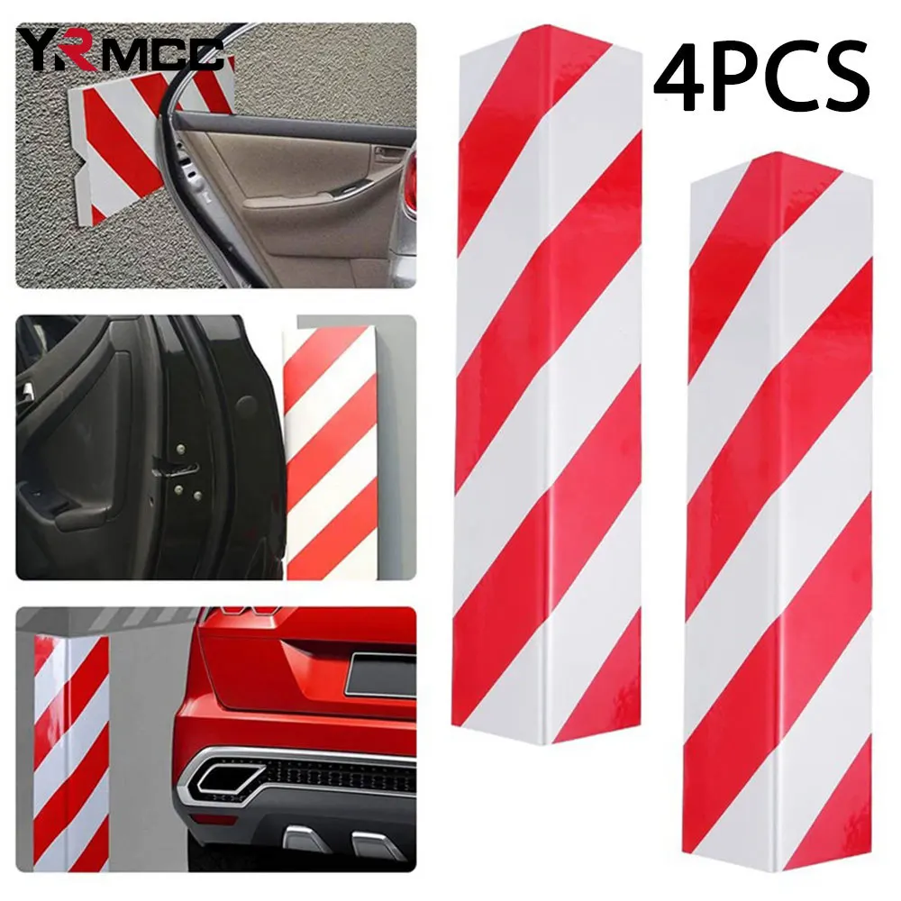 4PCS Garage Wall Protector Car Door Bumper Foam Parking Protector Exterior Anti-collision Adhesive Scratch Adhesive Warning Sign-animated-img