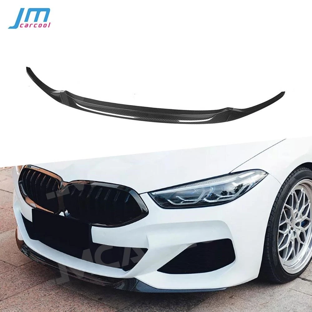 Dry Carbon Fiber Front Lip Chin Shovel For BMW 8 Series G14 G15 G16 2020 + Car Front Bumper Splitter Spoiler Guard-animated-img