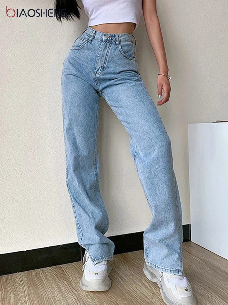 Women's Pants Straight Leg Jeans Women 