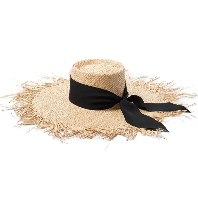 white raffia hat