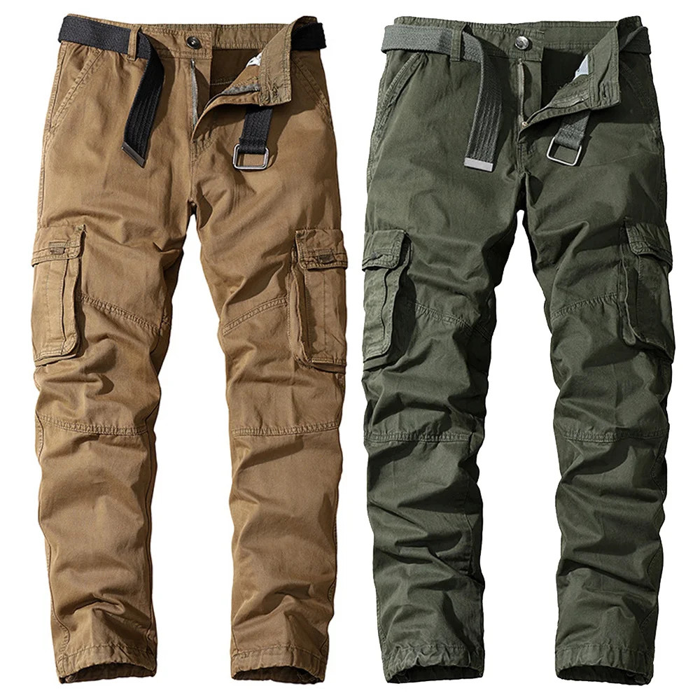 mens cotton cargo trousers