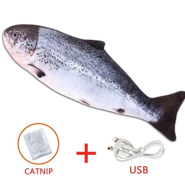 live fish cat toy