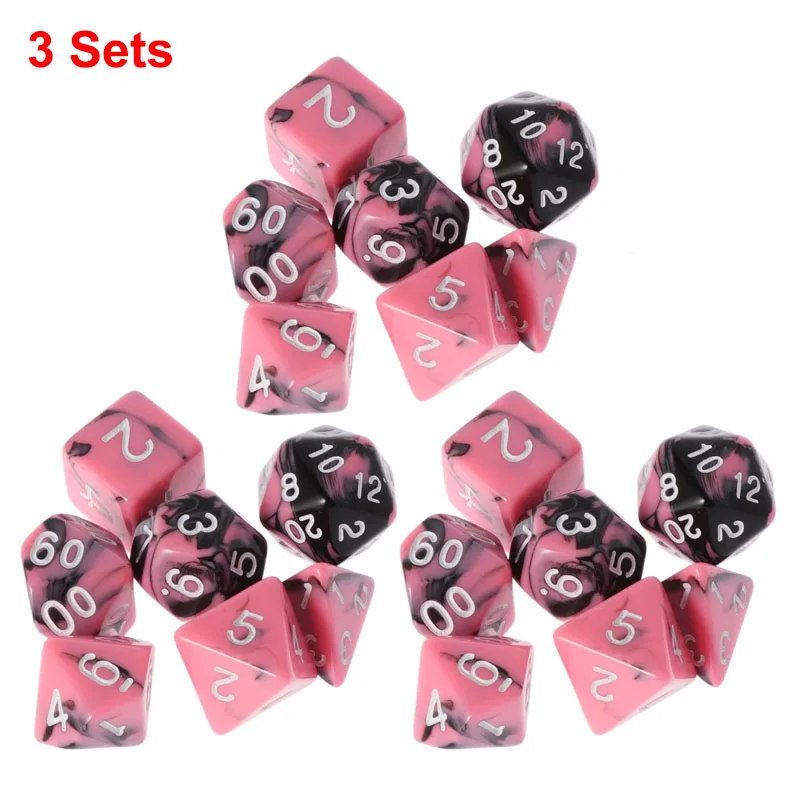 Dice For TRPG D4-D20 Multi-sided Dices Polyhedral Acrylic Dice Beads-animated-img