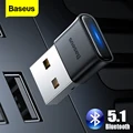 Baseus USB Bluetooth Adapter Dongle Bluetooth 5.1 Receiver For PC Wireless Mouse Gamepad Speaker Earphones Audio USB Transmitter