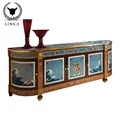 European-style luxury solid wood side  customized display  in Italian court storage cabinets restaurant preview-5