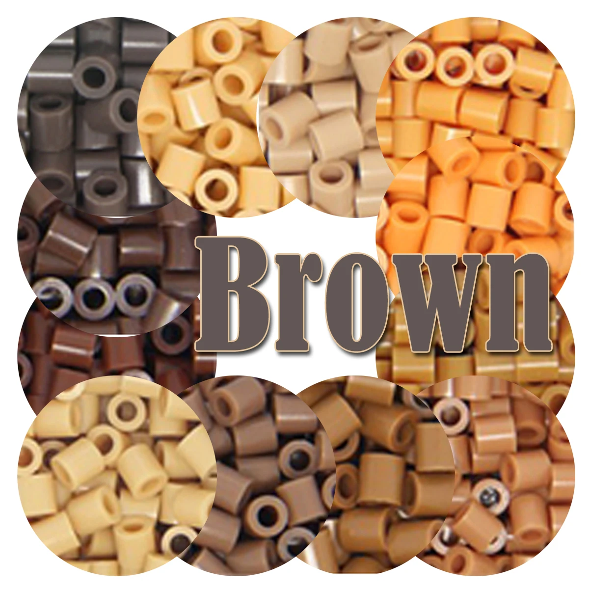 Brown Color 5mm 1000PCS YantJouet Hama Beads for Kids Iron Fuse Beads diy Puzzles Pixel Art Gift Children Toy-animated-img