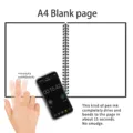 A4 Black Blank page