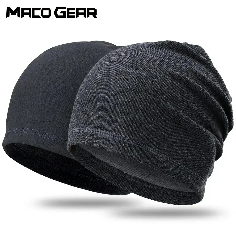 Winter Thermal Running Caps Fleece Beanies Sports Outdoor Hiking Camping Cycling Fitness Ski Stretch Soft Windproof Skullies Hat-animated-img