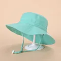 Children Hat Toddler Boys Girls Summer Cartoon Panama Sun Hat Baby Beach Fisherman Bucket Hat Kids Ear Cover Caps 0-8 Years preview-2