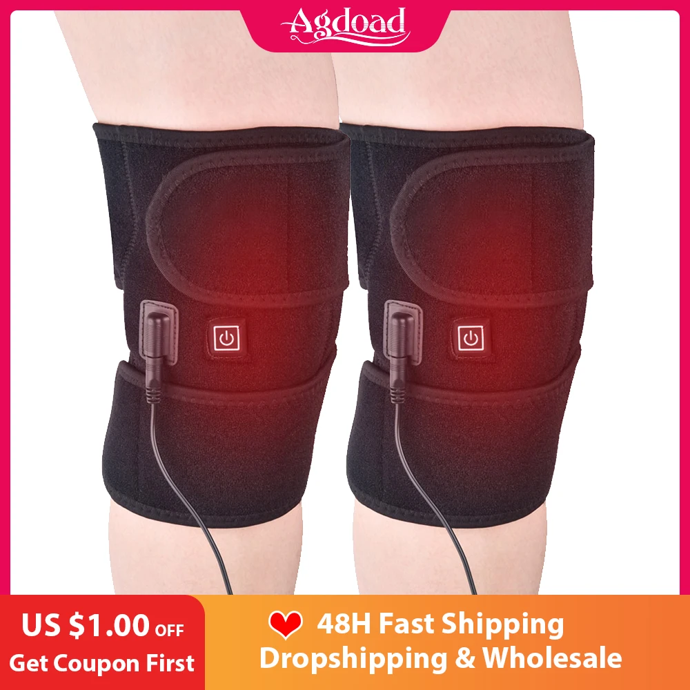 Купить Здоровье AGDOAD Arthritis Knee Brace Support Infrared Heating