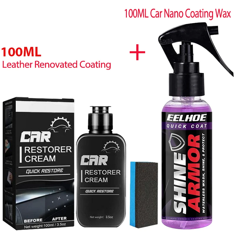 500ML Automotive Nano Coating Liquid Manual Quick Coat Polish Car Coating  Agent Maintenance Tool