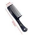 2 Types New Portable Black Wide Tooth Comb Black ABS Plastic Heat-resistant Large Wide Tooth Comb For Hair Styling Tool preview-1