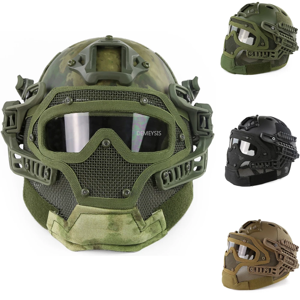 helmet with face protection