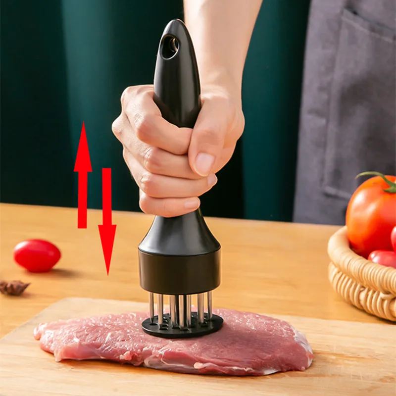 Household stainless steel steak hammer, loosening meat needle, household meat tenderizer, puncturing and breaking tendon, tappin-animated-img