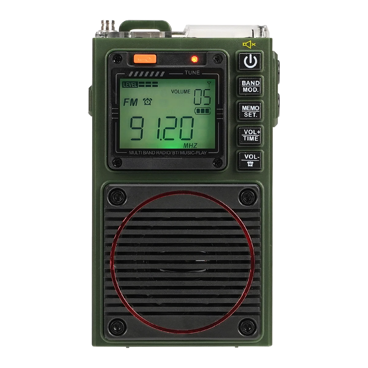 Retekess TR111 Radio FM Portable Radios AM FM Mini Ham Radio Shortwave Emergency Amateur Radio Multiband SW VHF WB Alarm Clock-animated-img