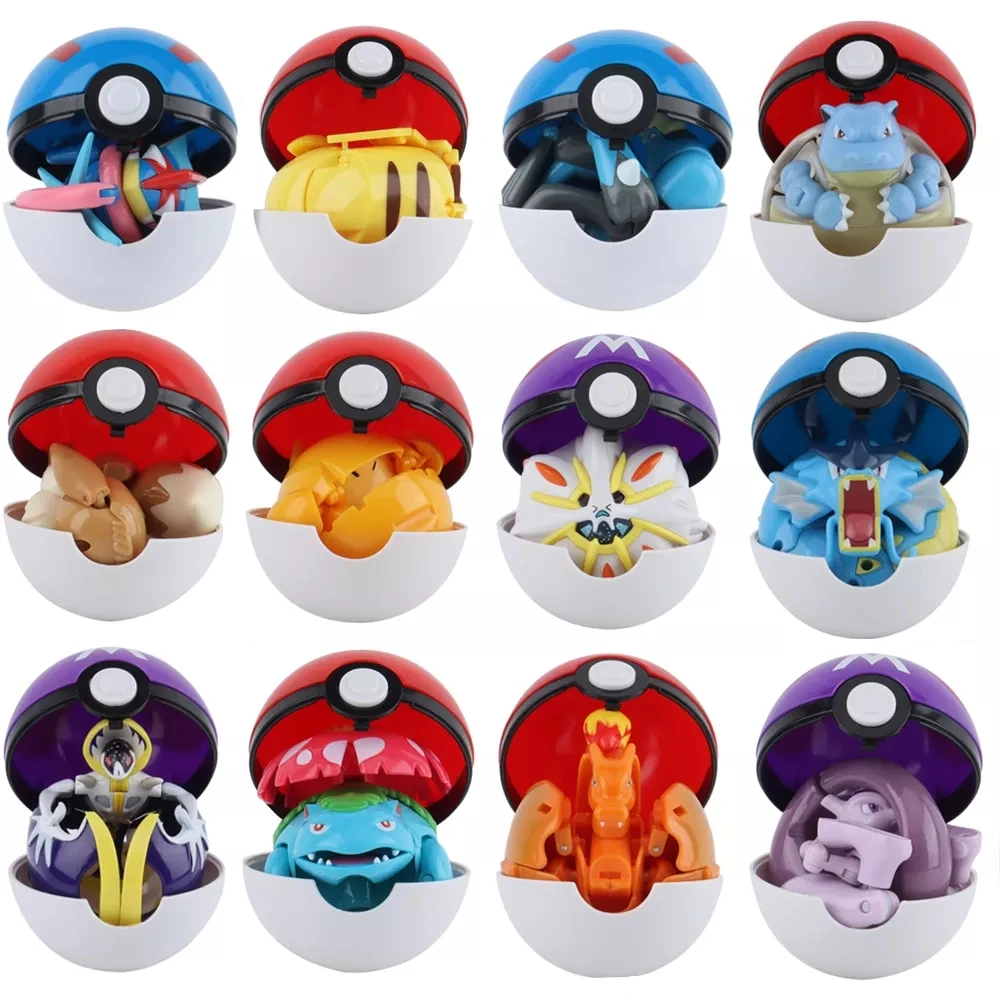 Купить Алиэкспресс | 12 Styles Pokemon Figures Toys Variant Ball Model ...