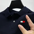 Men's Trendy Fashion Summer Streetwear T-Shirt Top Business Casual Polo Summer Collar POLO Short Sleeve preview-2