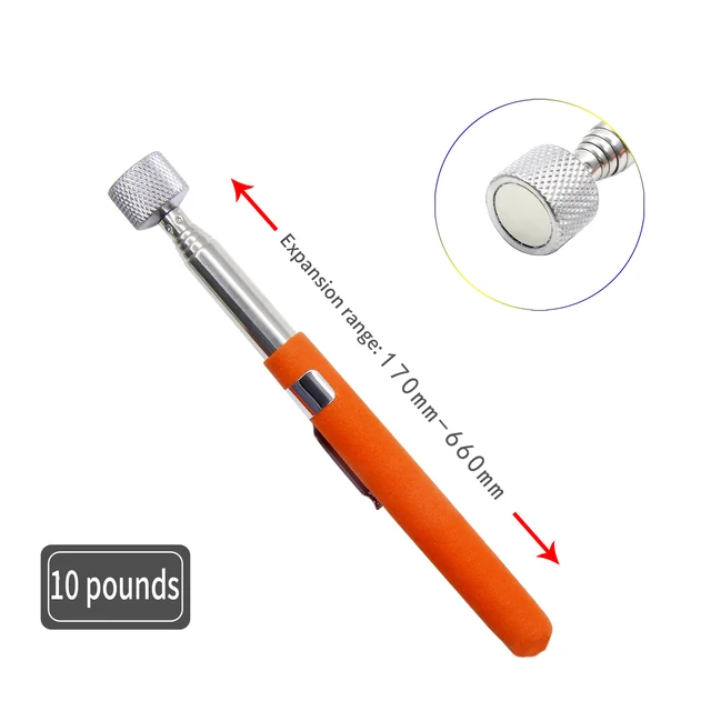 Telescopic Magnetic Pen Metalworking Handy Tool Magnet Capacity for Picking  Up Nut Bolt Adjustable Pickup Rod Stick Mini Pen - AliExpress