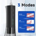 Mornwell F29 Oral Irrigator 3 Mode Water Flosser Dental Water Jet for Teeth Rechargeable Portable 180ML Water Tank Teeth Cleaner preview-1