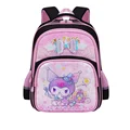 Kuromi Girls Anime Waterproof Backpack, Large Capacity & Durable Melody School Bag, Multiple Pockets, Travel Outdoor Casual Bag preview-2