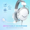 FIFINE USB Gaming Headset with 7.1 Surround Sound/3.5mm Jack/Microphone,Over-Ear Wired Headphone for PC PS4/5 Xbox Ampligame H9W preview-2