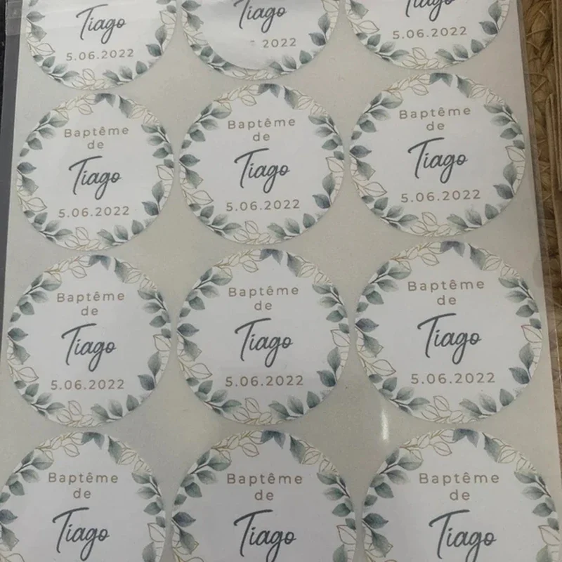 100 Pieces. Customized Wedding Stickers, Invitations Seals, Favors