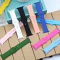 Silicone Strap For apple watch serie 7 41mm 45mm 44mm 40mm correa 38m/42mm belt smart wristband bracelet iwatch 6 5 4 3 Se band preview-5