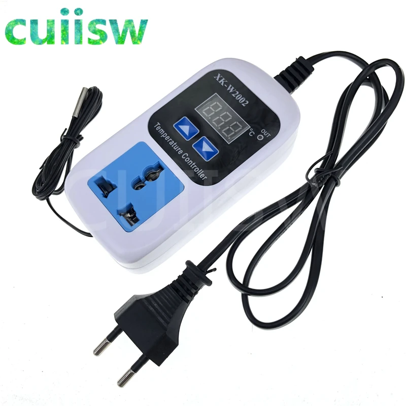 Digital display temperature controller adjustable temperature socket automatic temperature switch W2002 AC110V-220V-animated-img