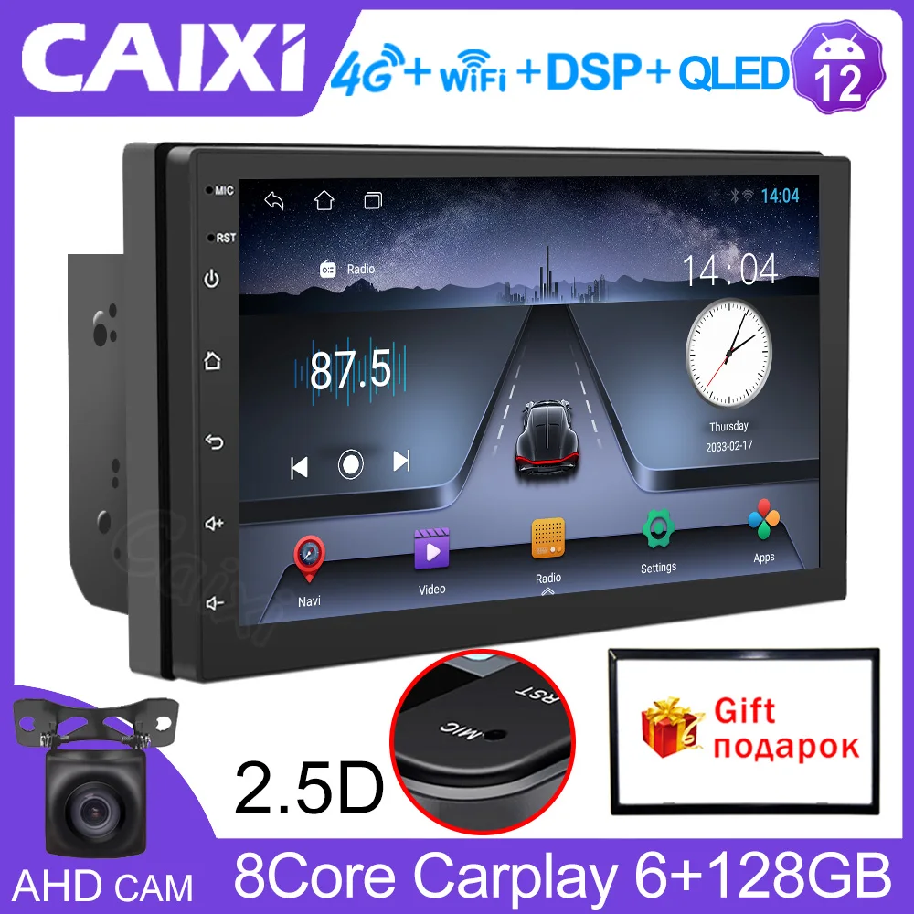 2 Din Car Radio Apple CarPlay Wireless Android-Auto Bluetooth MP5  Multimedia Player Handsfree USB Audio System Head Unit FS02W - AliExpress