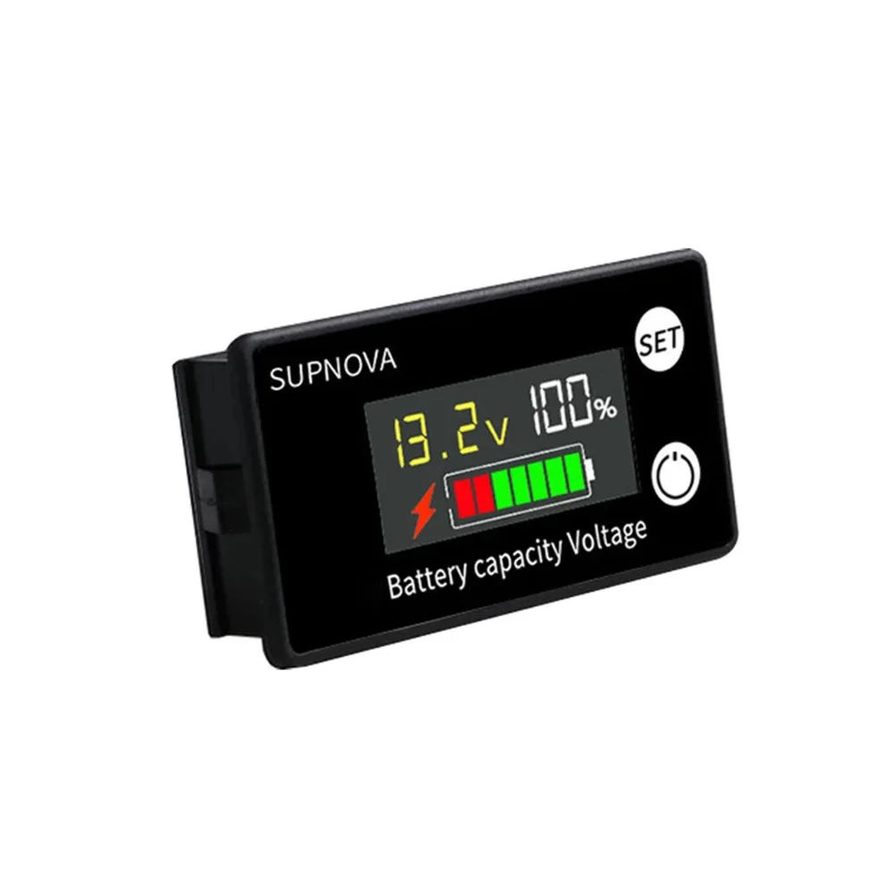 Battery Capacity Indicator DC 8V-100V Lead Acid Lithium LiFe PO4 Car Motorcycle Voltmeter Voltage Gauge 12V 24V 48V 72V-animated-img