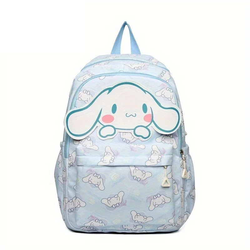 Cinnamoroll Series Backpack Set, Cartoon Anime Schoolbag, Casual Large Capacity Daypack, Student Kids Travel Commute Knapsack-animated-img