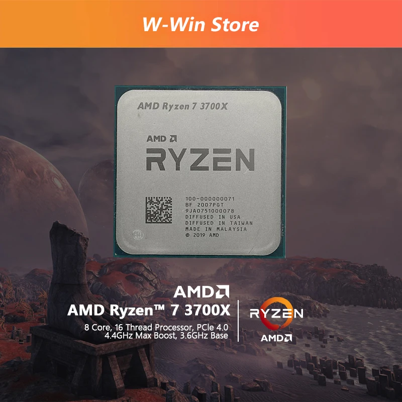 AMD RYZEN 7 3700x Fan and Heatsink Only (NO CPU)for 3.6 GHz 8-Core AM4  Processor