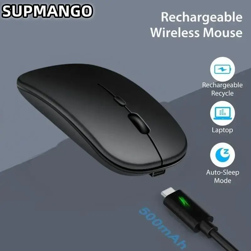 Rechargeable Wireless Gaming Mouse Portable Ergonomic Quiet And Magical Suitable For Portable Computers Tablets IPAD Phone-animated-img