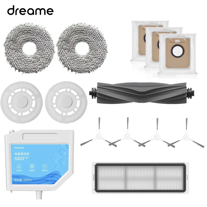 Dreame Bot L10s Ultra L10 Ultra Robot Vacuum Cleaner Spare Parts, Rubber / Side Brush, Cover, Filter, Mop Rag, Dust Bag Optional-animated-img