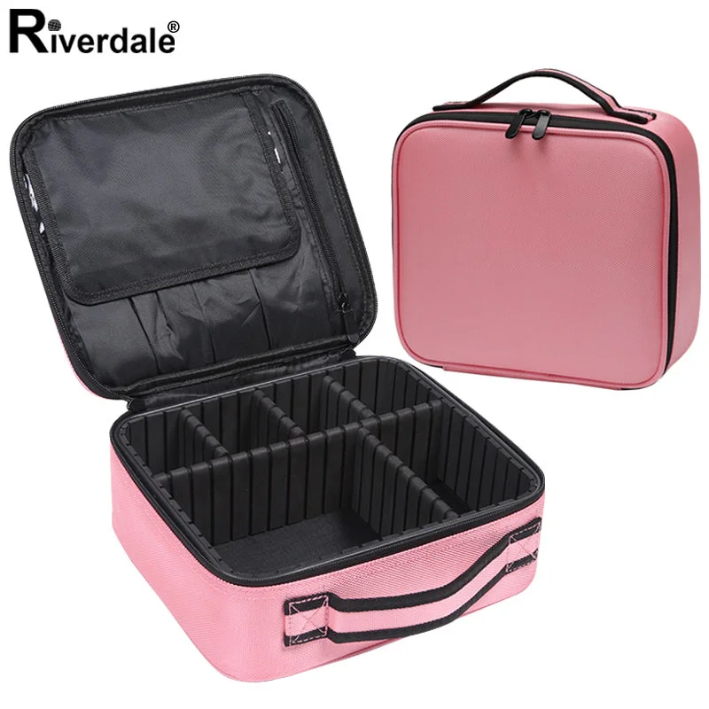 pink makeup travel bag