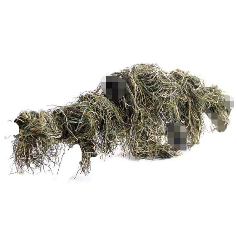 Grass Type Hunting Rifle Wrap Rope Ghillie Suits Stuff Cover For Camouflage Yowie Sniper Paintball Hunt Clothing Parts-animated-img