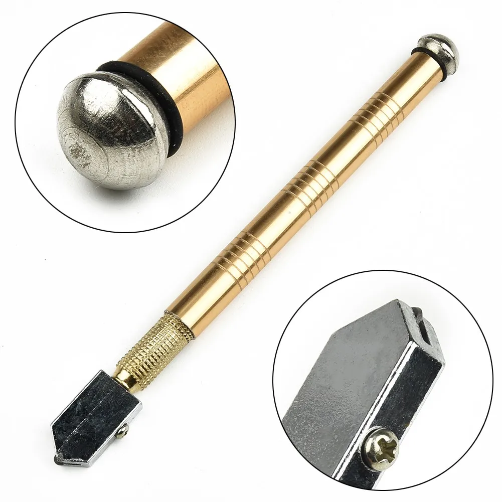 1pc Glass Cutter Diamond Cutter Cutting Tool Accessories Anti-Skid Handle175mm Suitable For Cutting Glass Diamonds And Minerals-animated-img