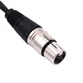 30cm 3 Pin XLR FEMALE Jack To Dual 2 MALE Plug Y SPLITTER Cable Adaptor 1 FT Foot Cord preview-4