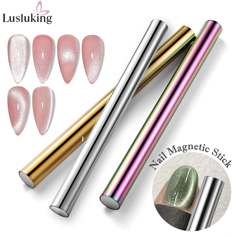 1PC Cat Eye Nail Magnetic Stick Cylindrical Magnet for Cat Eye UV Gel Polish Snowlight Glitter Effect Tools Manicure Design Tool-animated-img