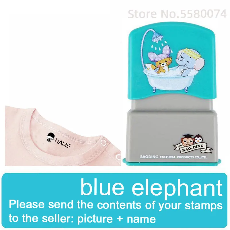 Lucky Custom-made Baby Name Stamp DIY for children Seal student