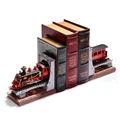 Robotime Rolife Nook Kits DIY Miniature Kit 3D Wooden Puzzle Century Train Booknook Model Kits Bookshelf Decoration for Adults preview-1